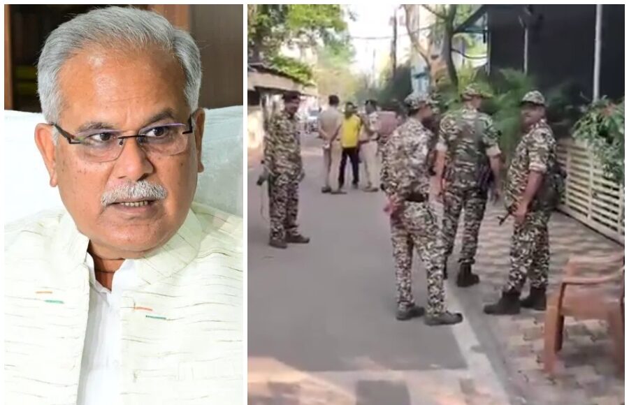 CBI team conducting raids at Bhupesh Baghel’s residence in Chhattisgarh