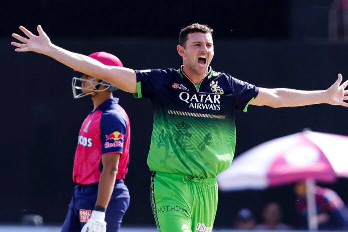 Yashasvi Jaiswal batting during IPL 2025 match against RCB