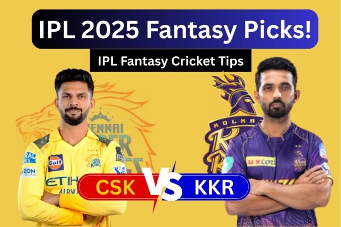 csk vs kkr 2025 dream 11 prediction