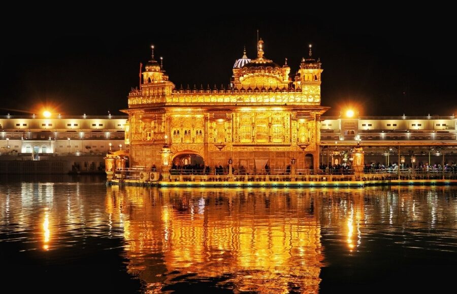 Indian Army intercepting Pakistani drone near Golden Temple