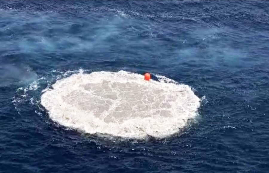 Indian Navy tests multi-influence ground mine in Indian Ocean