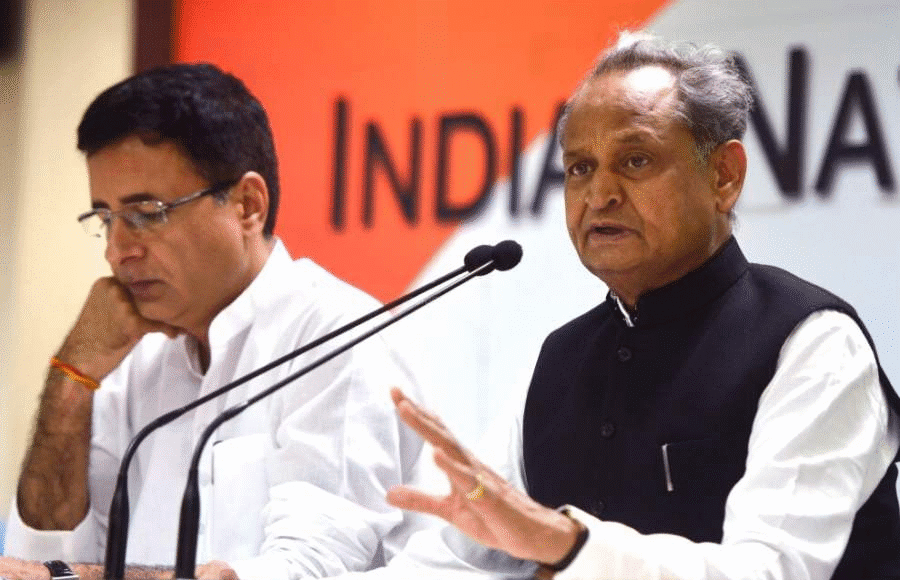 ashok gehlot and randeep surjewala
