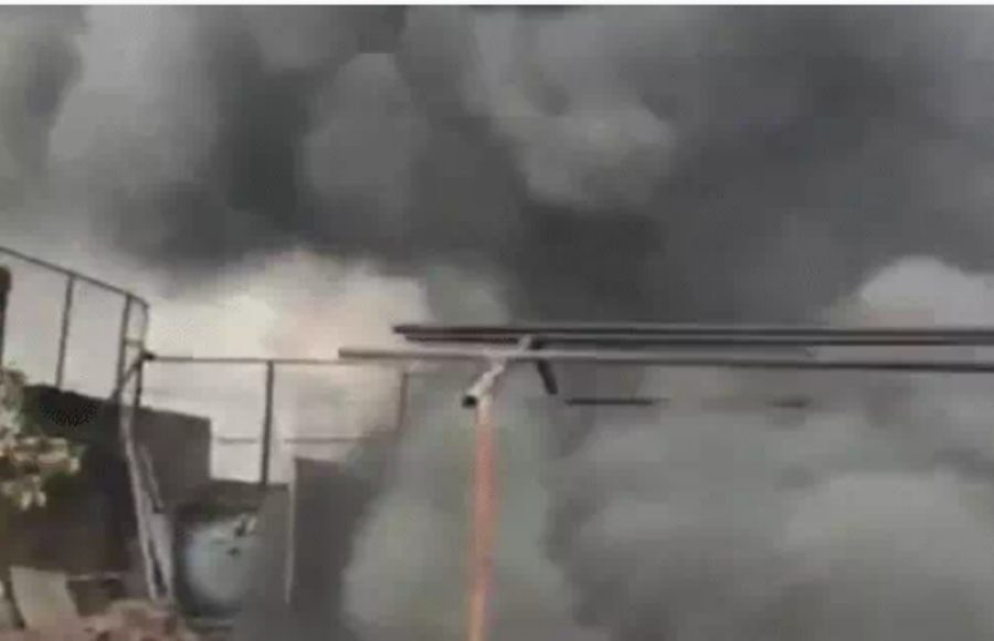Firefighters battle flames at Gulzar House building near Charminar