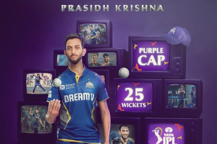 IPL 2025 Purple Cap Winner - Prasidh Krishna | NationalBreaking.com