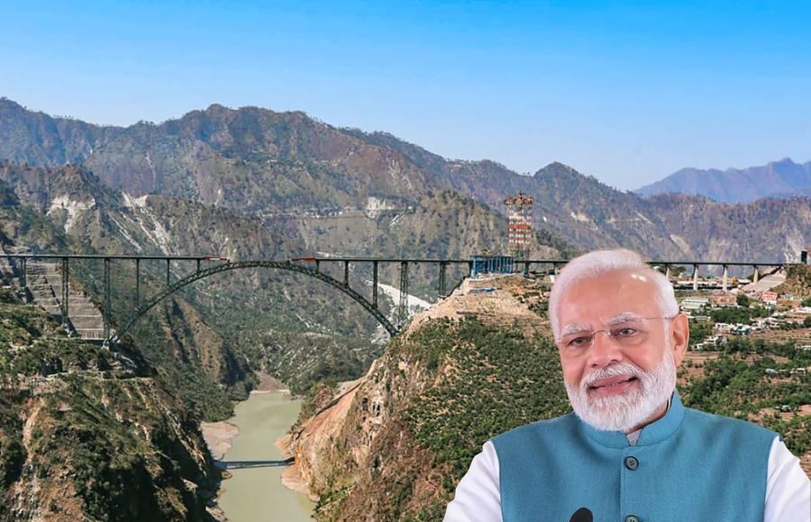 PM Modi flags off Katra–Srinagar Vande Bharat near Chenab Bridge