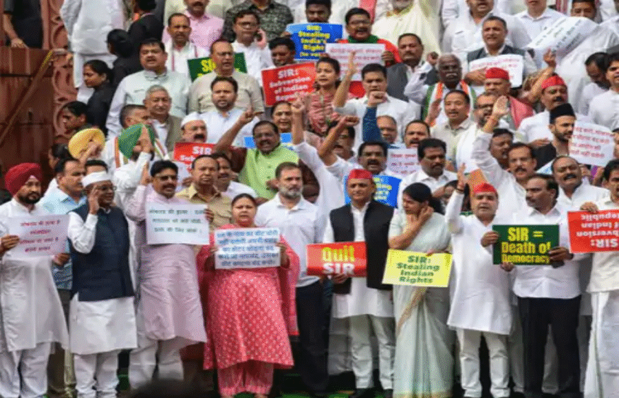 Congress MP Protest