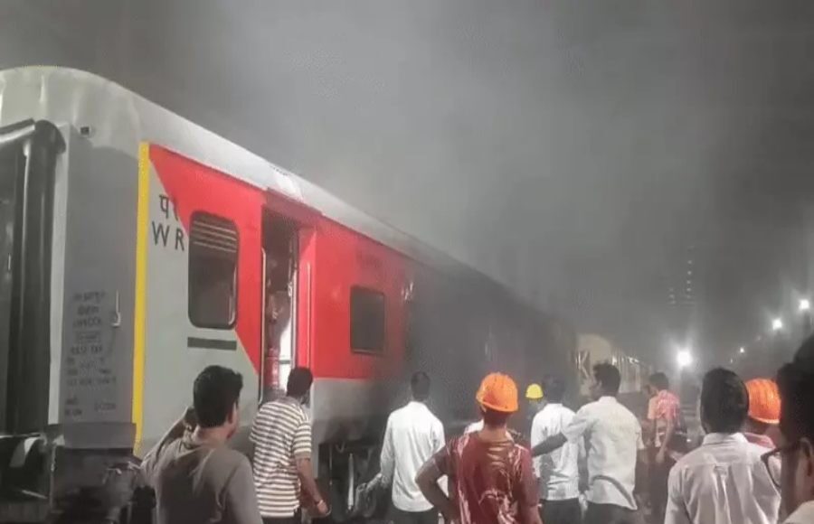 Railway coach on fire during maintenance in Ajmer workshop