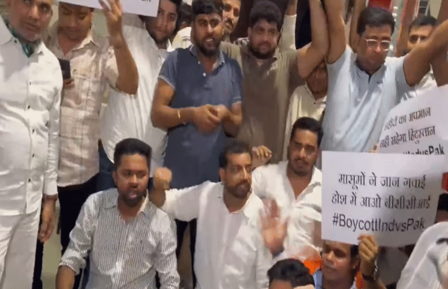 India Pakistan Match Protest